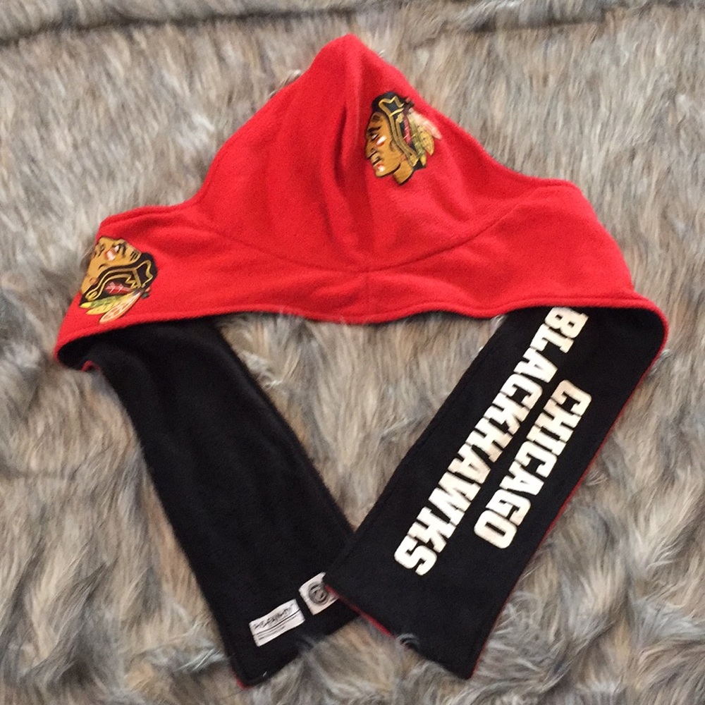 NHL Chicago Blackhawks hooded scarf